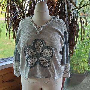 POL Cropped  Hooded Sweater